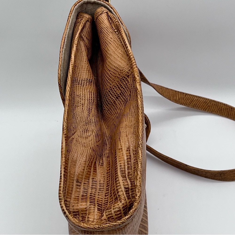 Sharif USA Vintage Lizard & Python Leather Should… - image 11